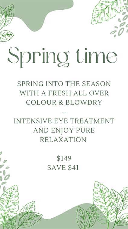 Salt Hair and Beauty Spring Time Promo 2022